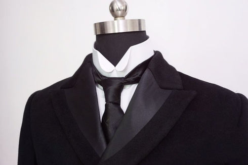 Gothic Black Frock Coat Dress – Inspired by 19th Century Men’s Frock Coats Plus Size